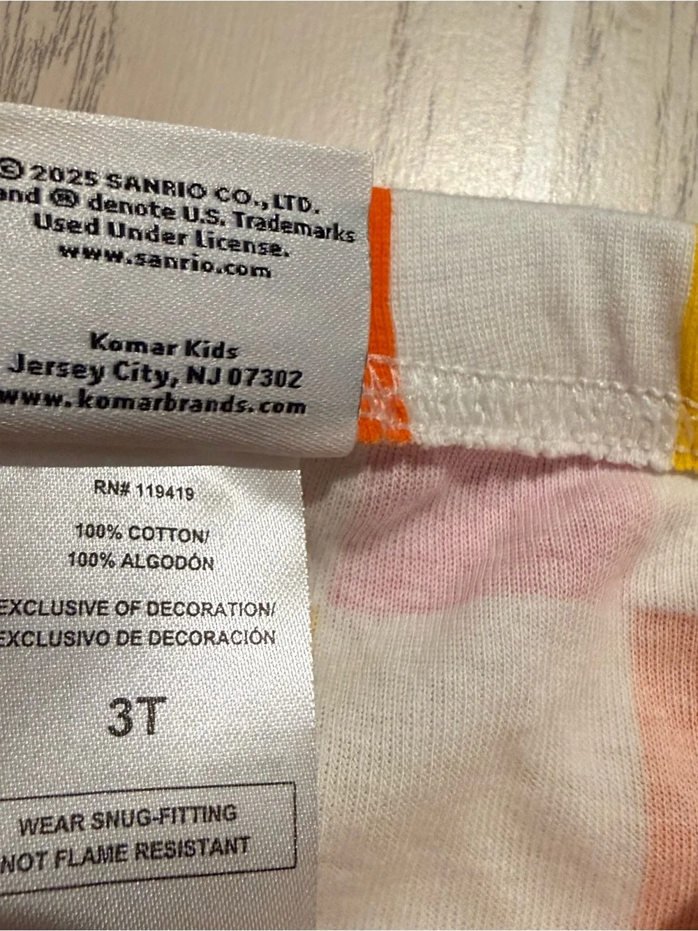 Hello Kitty‎ & Friends Sanrio 4 Piece Pajama Set Girls 3T NWT